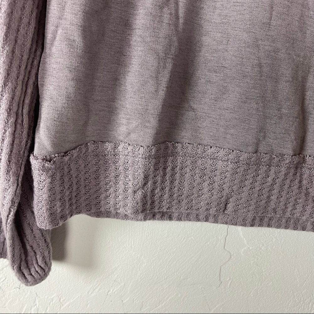 Target‎ Knox Rose Shirt Long Sleeve Thermal Henley Knit Top Tee Light Purple - Picture 8 of 9